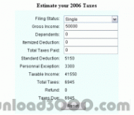 2006TaxCalculator screenshot